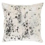 Safavieh Nars White and Charcoal Grey Graphic Faux Fur Throw Pillows, 20 x 20 in. (Set of 2) thumbnail 3