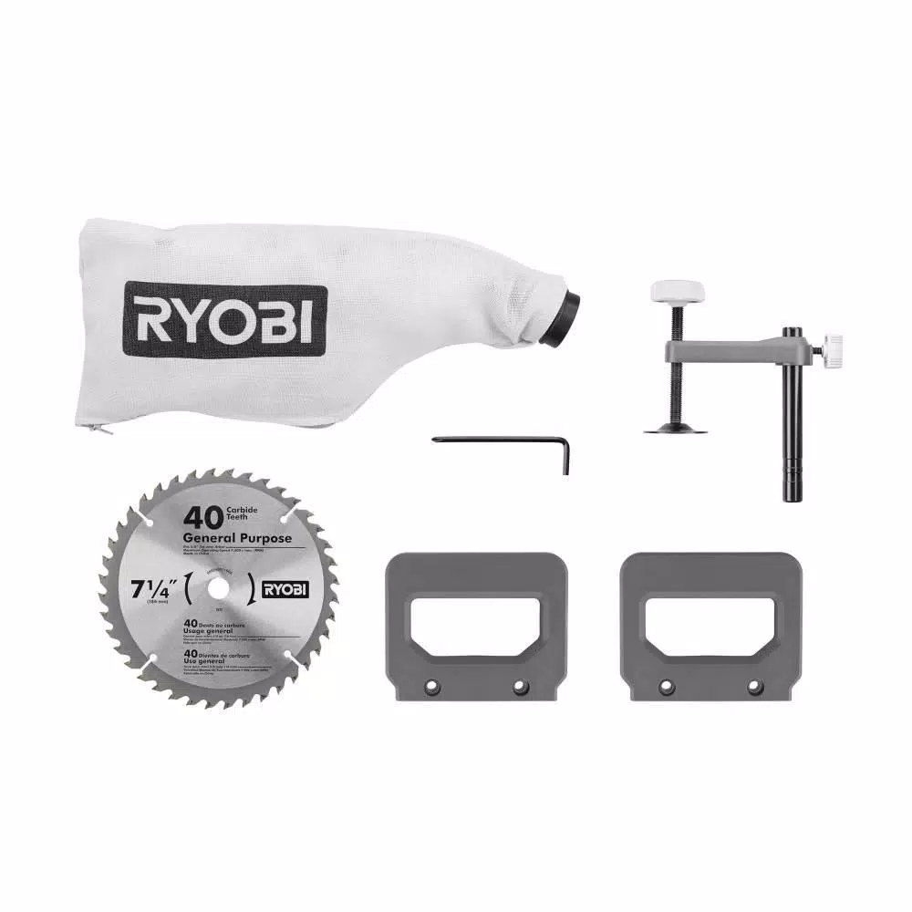 RYOBI 7-1/4 in. Sliding Compound Miter Saw with Stand, 10 Amp, 5350 RPM Kit