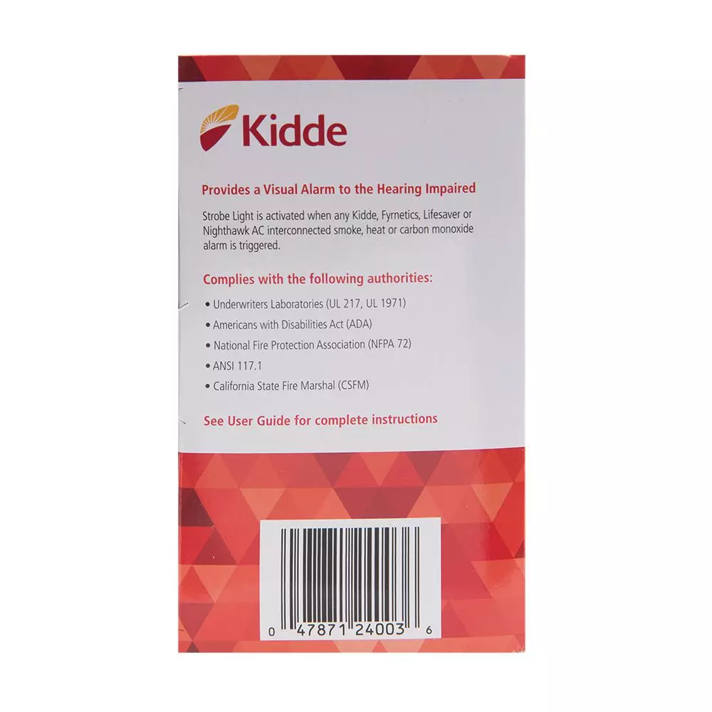 Kidde SLED177i 120V Hardwire Interconnectable Auxiliary Strobe Light