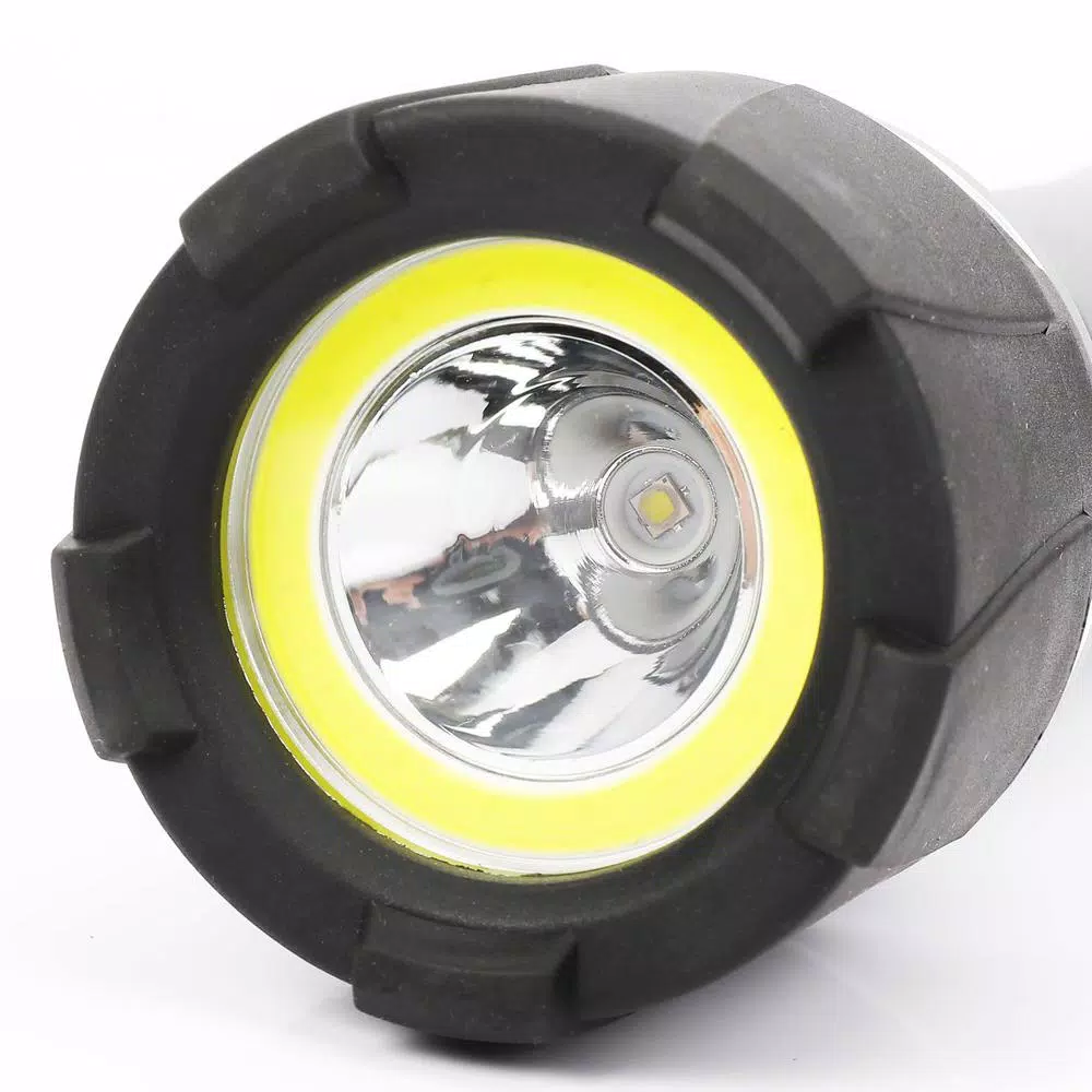 Husky 500 Lumen LED Dual Beam Aluminum Flashlight, Waterproof & Impact Resistant