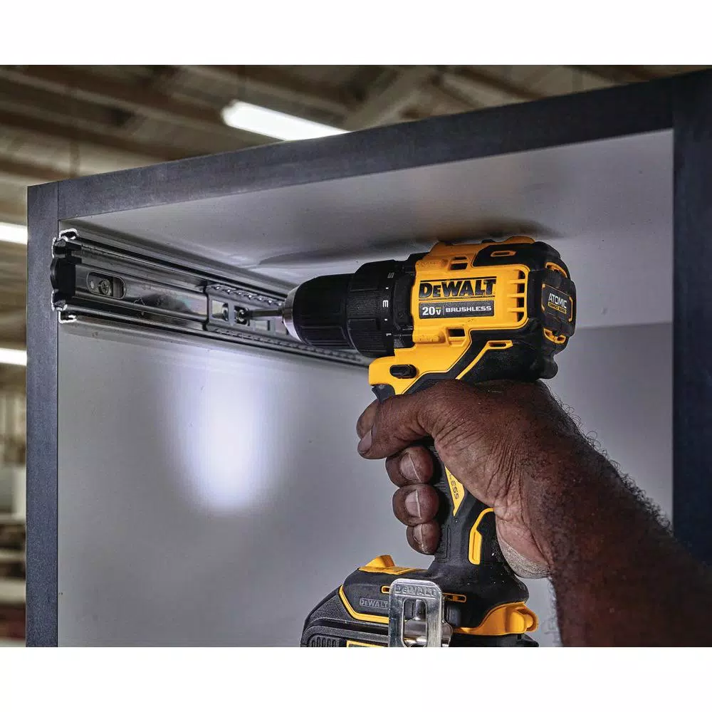DEWALT 20V MAX ATOMIC Cordless Brushless 1/2 in. Drill/Driver & Reciprocating Saw Kit with (2) 1.3Ah Batteries