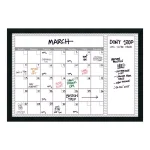 Amanti Art Grey Chevron Framed Glass Dry Erase Calendar Board, 38 x 26 in. thumbnail 4