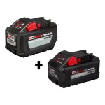 Milwaukee M18 18V Lithium-Ion High Output Battery Combo Kit: 12.0 Ah & 8.0 Ah XC Battery Packs thumbnail 1