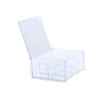 Mind Reader Clear Acrylic 6-Compartment Tea Bag Organizer and Pantry Storage Container with Lid thumbnail 3