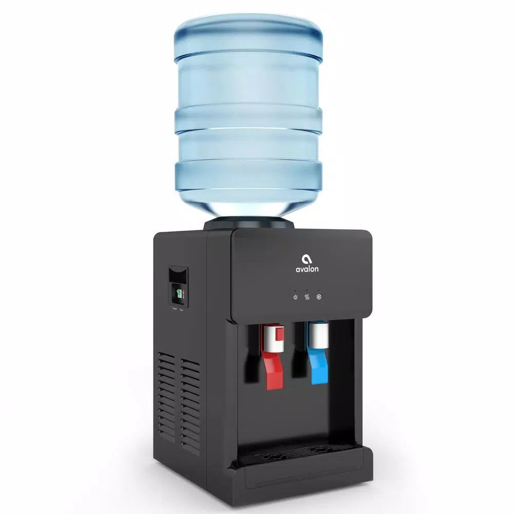 Avalon Countertop Top Loading Water Cooler Dispenser, Hot & Cold, Black