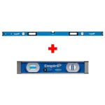 Empire e75 Series 96 in. Aluminum Box Level and 9 in. UltraView LED Torpedo Level Set thumbnail 1