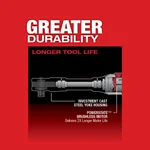 Milwaukee M12 FUEL 12V Brushless Cordless 3/8 in. Extended Reach Ratchet Kit with 2.0 Ah Battery thumbnail 5