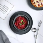 Stone Lain 16-Piece Modern Gray Matte Stoneware Dinnerware Set, Service for 4 thumbnail 5