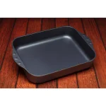 Swiss Diamond 4.8 Qt. Nonstick Cast Aluminum Roasting Pan, Gray thumbnail 3