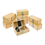 Shop Fox 8-Piece Steel Forstner Bit Set, 2-1/4 in. to 3-1/8 in. with Wooden Storage Boxes thumbnail 3