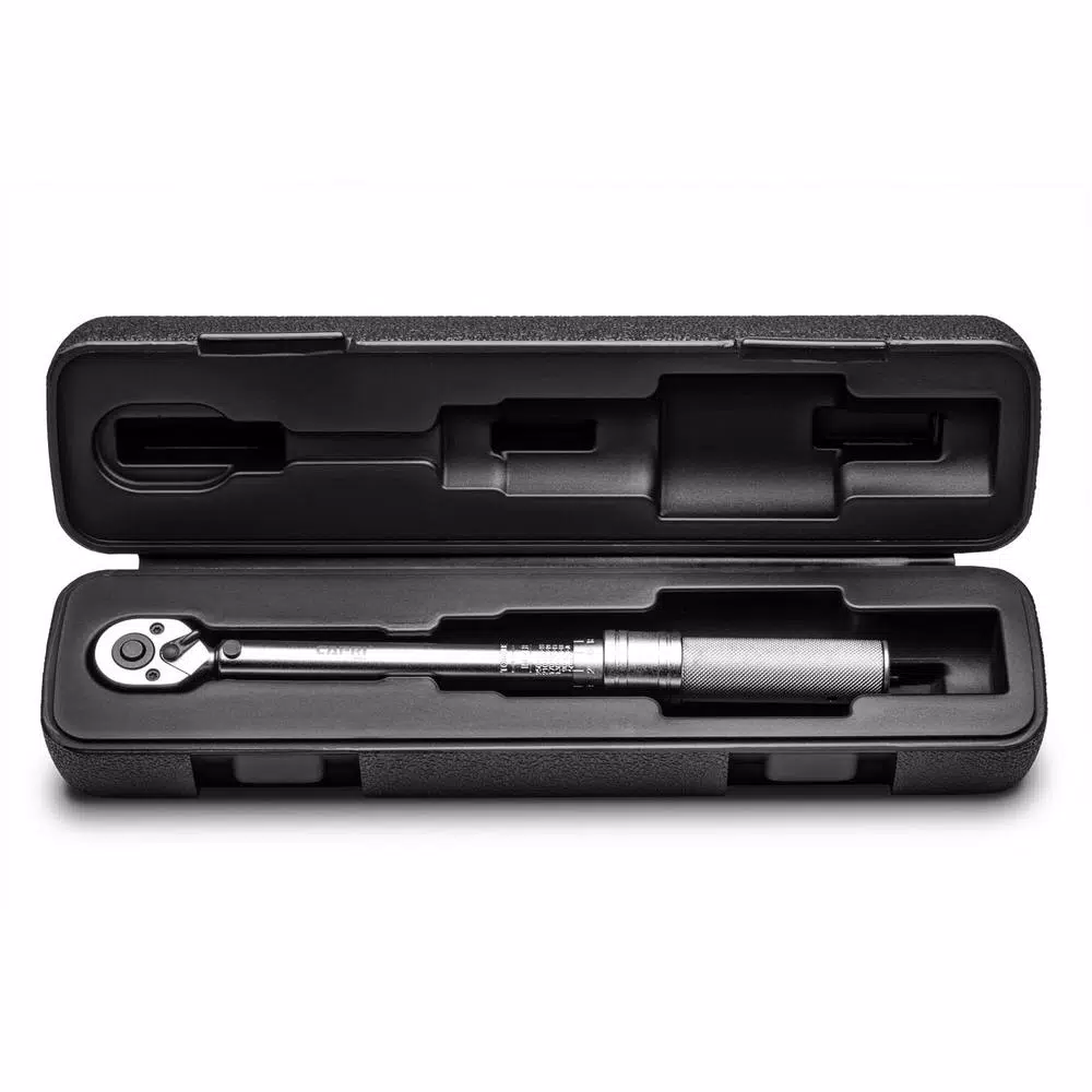 Capri Tools Industrial 1/4 in. Drive Torque Wrench, 50 to 250 in.lbs, Dual Scale Steel Construction