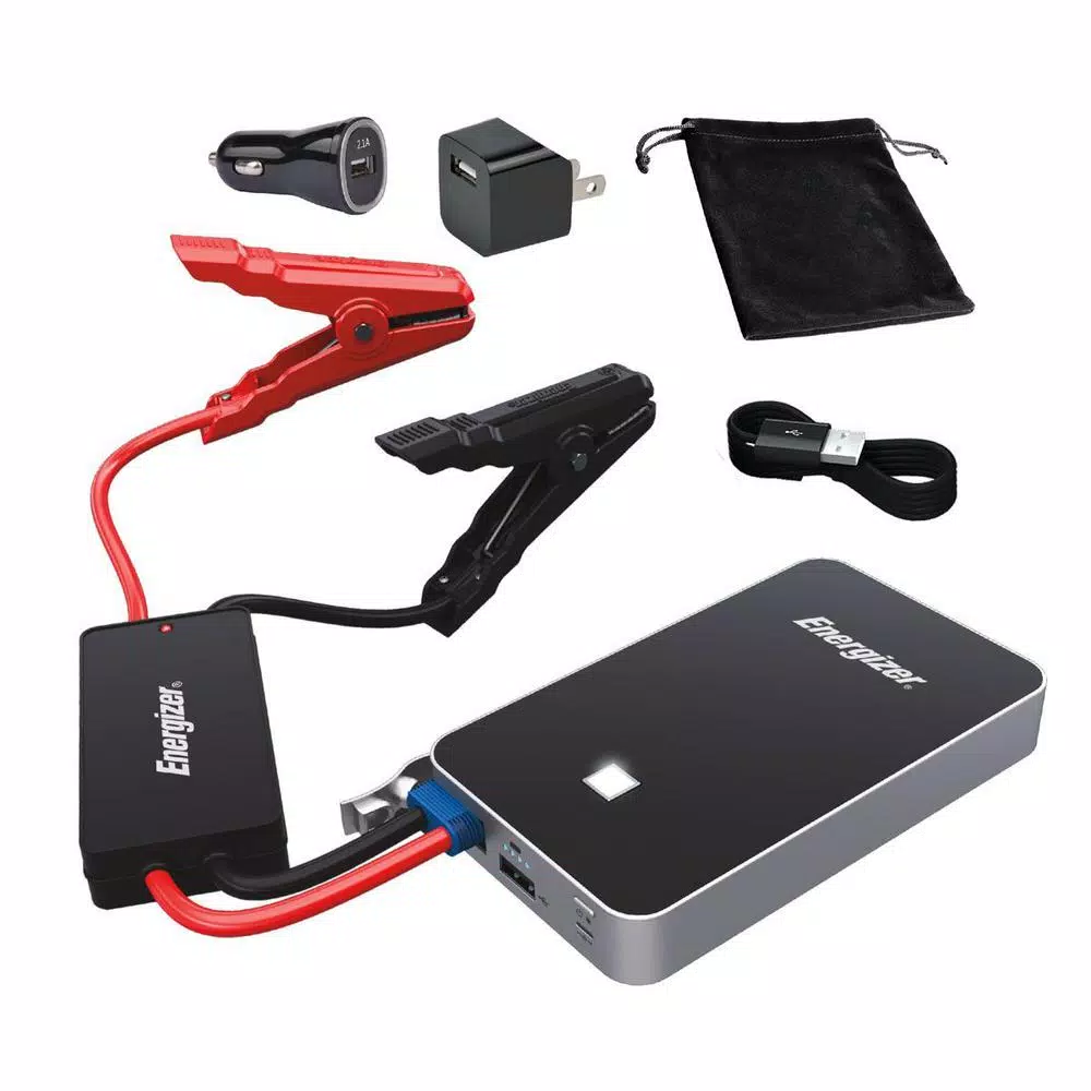 Energizer 7500mAh Lithium Ion Jump Starter with 500 Amp Peak Power and Smart Cables