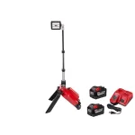 Milwaukee M18 ONE-KEY ROCKET Dual Pack Tower Light Kit with (2) 9.0 Ah Batteries and Rapid Charger thumbnail 1