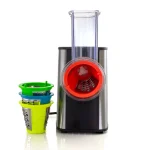 MegaChef Stainless Steel Electric Salad Maker 4-in-1 Slicer, Shredder, Chopper and Shooter thumbnail 5