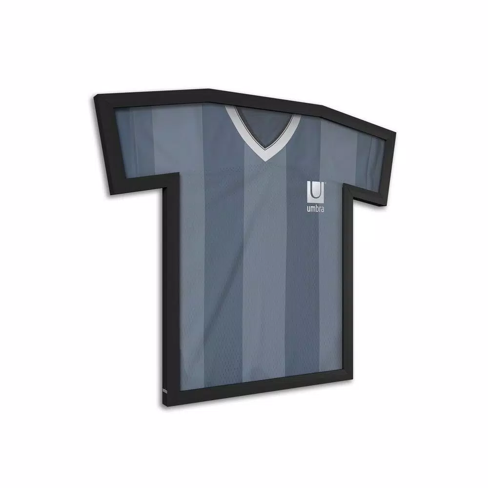 Umbra Sports Shirt Jersey Display Frame - Black T-Frame for Hockey, Baseball, Football & Rugby Jerseys