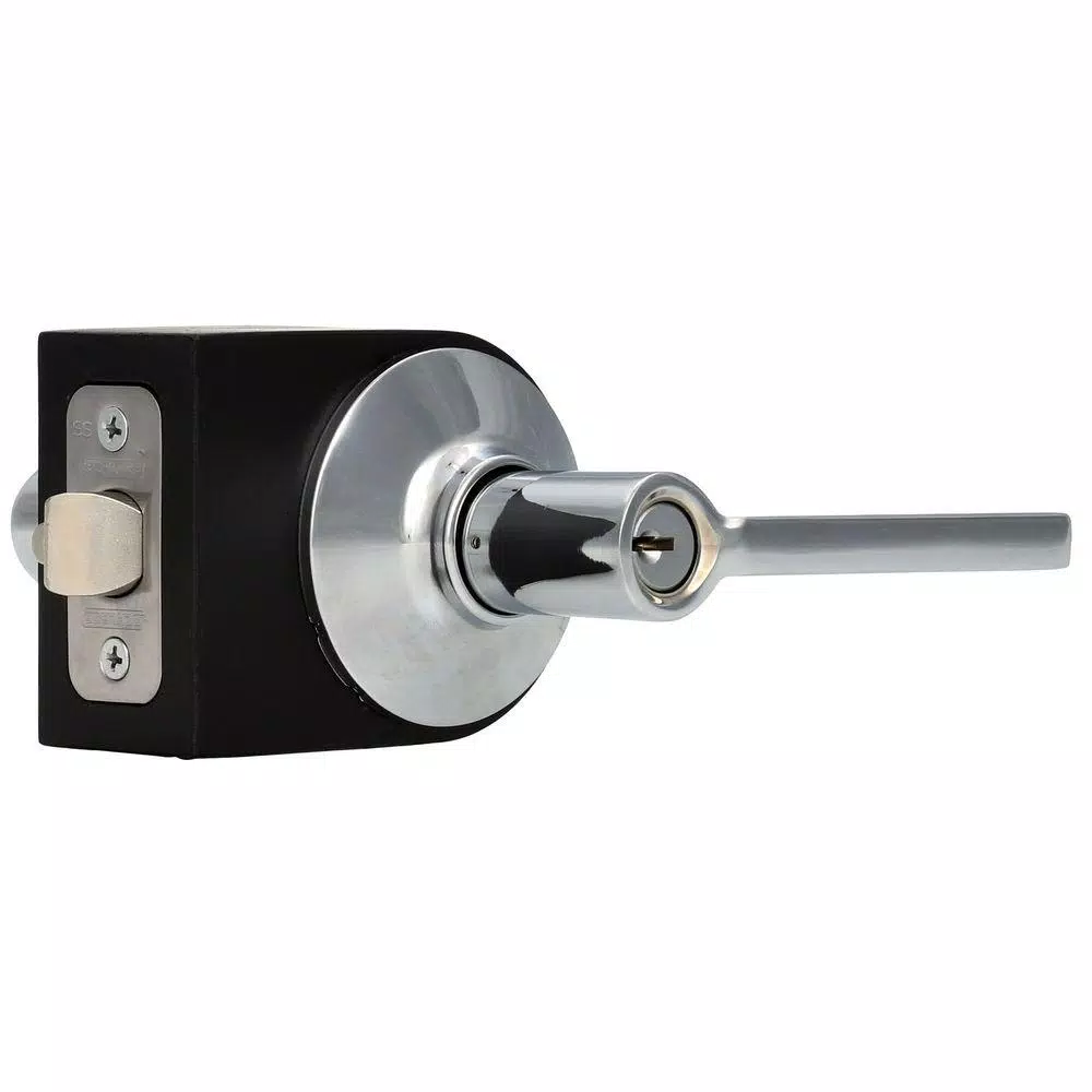 Schlage Latitude Keyed Entry Door Lever - Bright Chrome