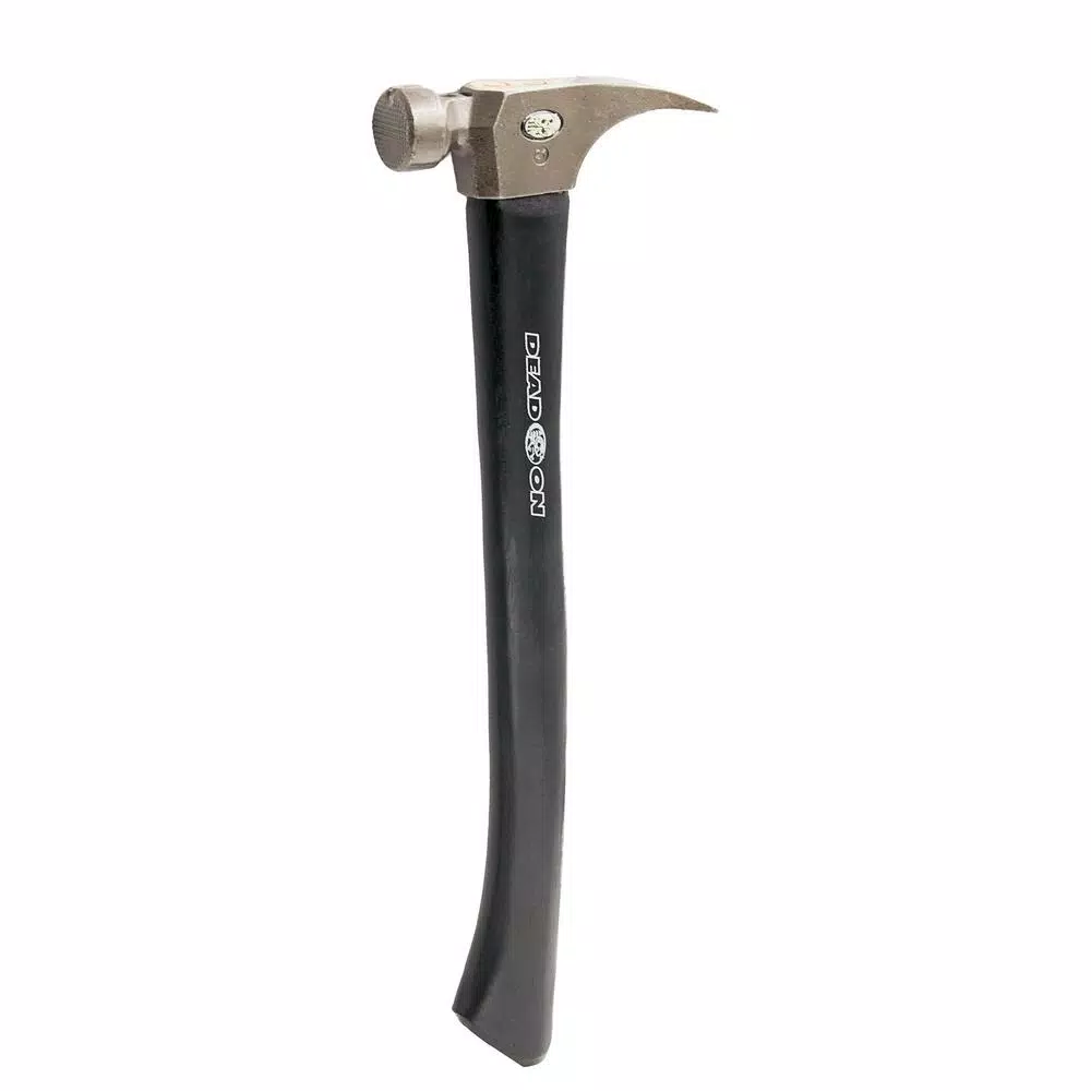 Dead On Tools 21 oz. Milled Face Framing Hammer with 18 in. Straight Hickory Handle