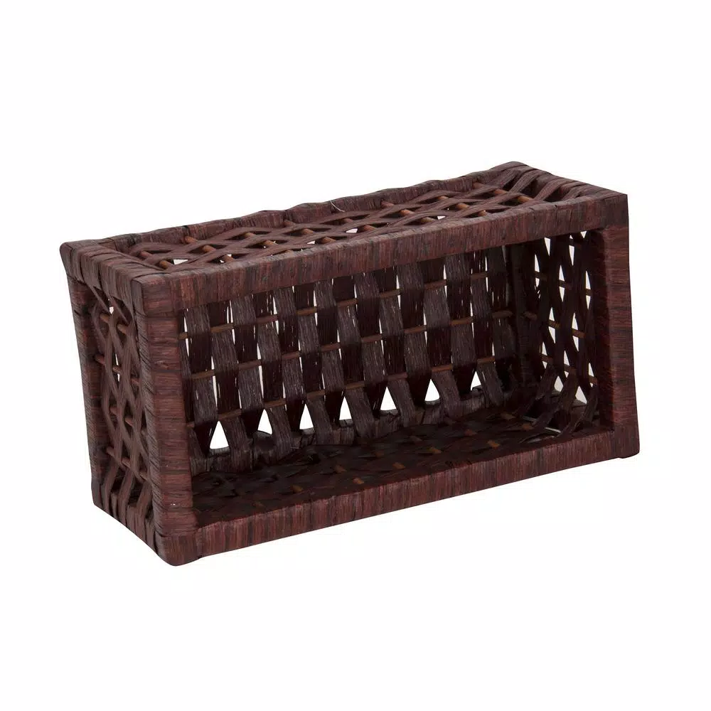 Household Essentials Brown Paper Rope Wicker Utility Basket Set with Washable Cotton Liners (Set of 3)