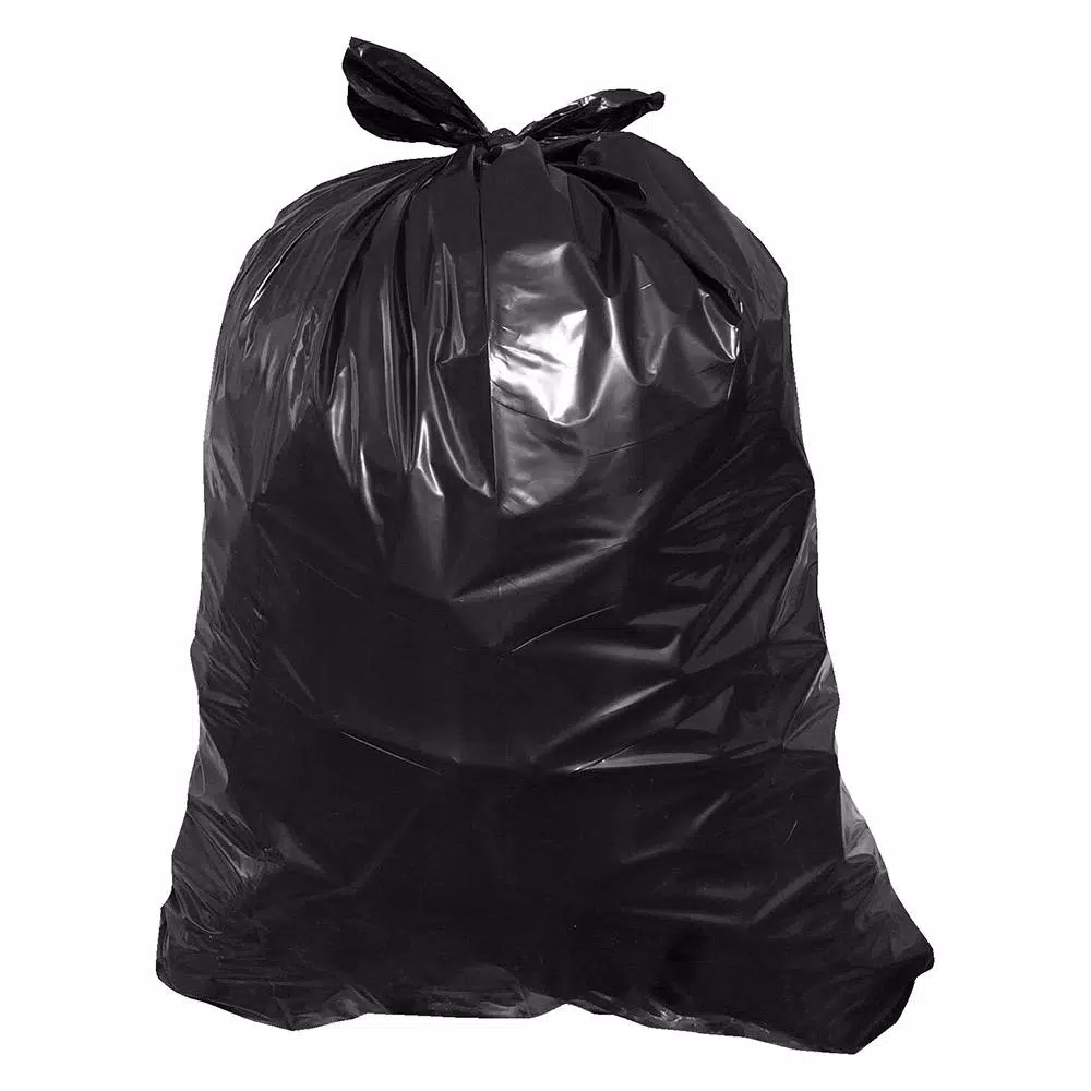 HUSKY 42 Gal. Heavy-Duty Contractor Trash Bags, 3 Mil Thickness, Black, 50-Count