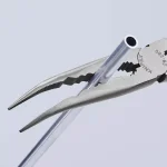 KNIPEX 11 in. Extra Long Reach Angled Long Nose Pliers thumbnail 8