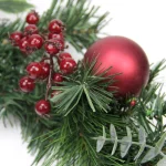 Northlight 6 ft. Pre-Decorated Artificial Pine Christmas Garland with Berries, Pine Cones, and Red Ball Ornaments thumbnail 2