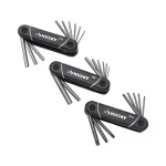 Husky 3-Piece Folding Hex and Torx Key Set, SAE, Metric, and Torx thumbnail 1