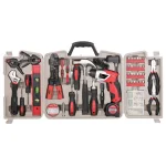 Apollo Tools 161-Piece Home Tool Kit with 3.6V Li-Ion Cordless Screwdriver thumbnail 1