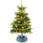 Unbranded Automatic Green Plastic Foot Pedal Christmas Tree Stand with Water Level Indicator thumbnail 7