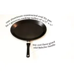ExcelSteel 11 in. Cast Aluminum Nonstick Oval Frying Pan, Black thumbnail 7