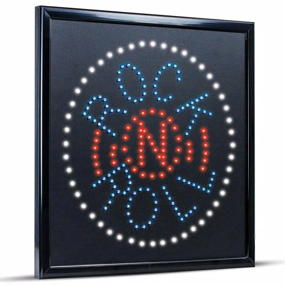 Crystal Art Gallery Rock n Roll Framed Marquee LED Sign - Retro Record Wall Decor