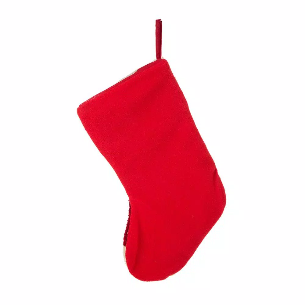 Glitzhome 20 in. Dog Design Hooked Christmas Stockings, Acrylic and Polyester (2-Pack)