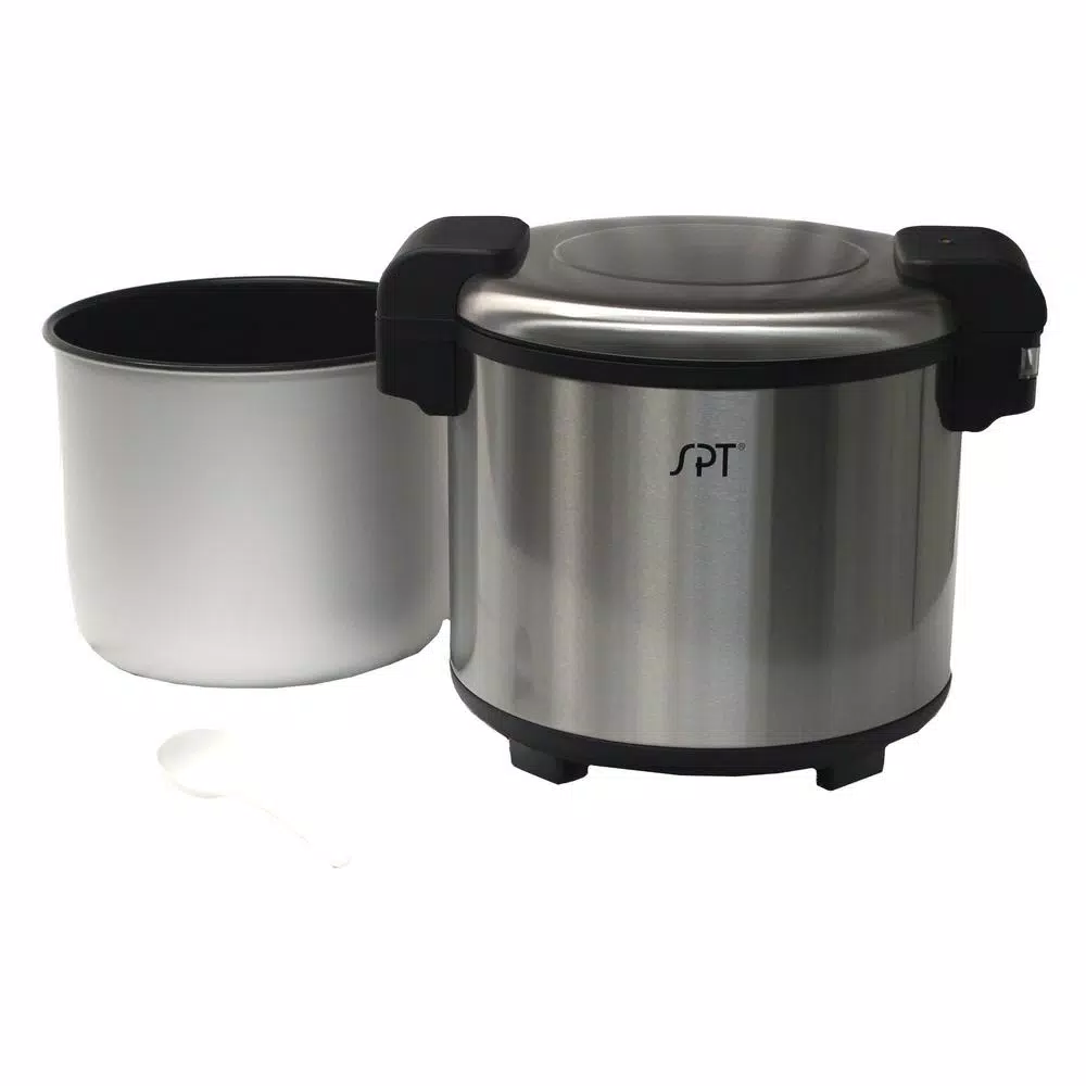 SPT 21.1 Qt. Stainless Steel Heavy Duty Rice Warmer, 160 Cup Capacity