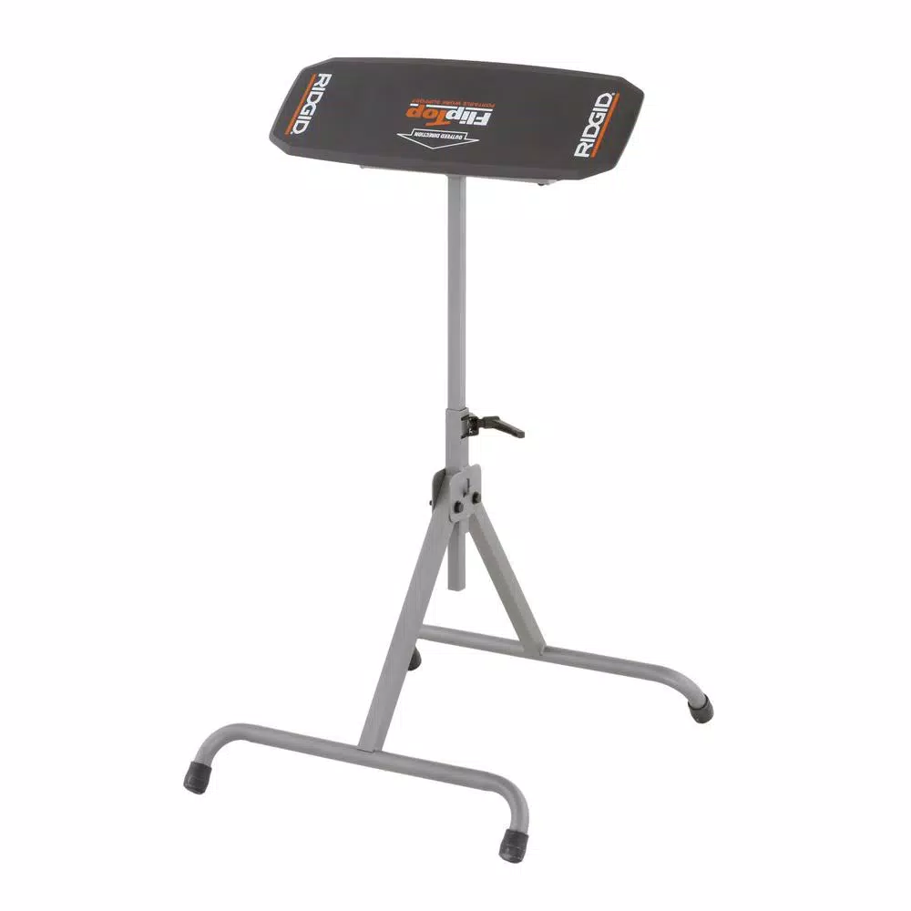 RIDGID Flip Top Portable Work Support, Adjustable Steel Tool Stand