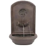 Sunnydaze Decor Seaside Iron Solar Powered Outdoor Wall Water Fountain with Battery Backup thumbnail 2