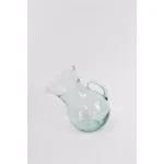 Unbranded 4.8 Qt. Hand-Blown Clear Glass Tilted Pitcher and Vase, 156 fl. oz. thumbnail 1