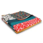 Lush Decor Boho Stripe Turquoise and Tangerine Striped Throw Blanket thumbnail 2