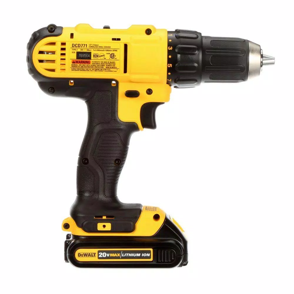DEWALT 20V MAX Cordless 1/2 in. Drill/Driver Kit with 3 Batteries and Charger