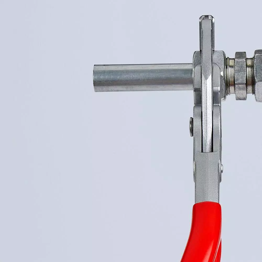 KNIPEX 10 in. Angled Pliers Wrench with Push Button Adjustment