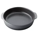 BergHOFF GEM 3 Qt. Stoneware Round Baking Dish, Grey Enamel Casserole Pan thumbnail 2
