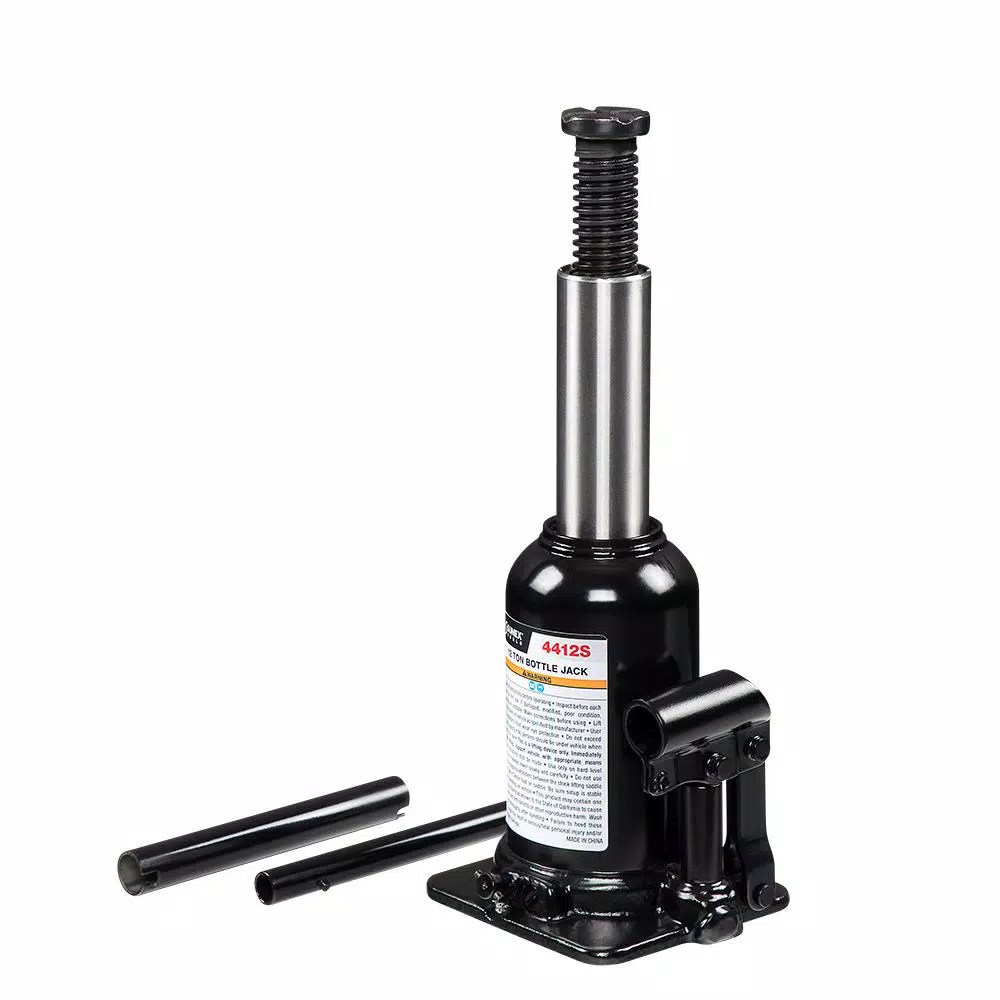 Sunex Tools 12-Ton Short Bottle Jack, Steel Mechanical Lifting Jack