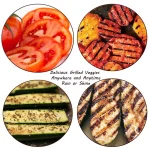 MegaChef 165 sq. in. Reversible Indoor Grill and Griddle, 1200W, Black thumbnail 5