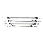 TEKTON 4-Piece Extra Long Flex-Head Ratcheting Box End Wrench Set, SAE thumbnail 3