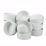 Over and Back 12-Piece Round Porcelain Ramekin Set, White thumbnail 3