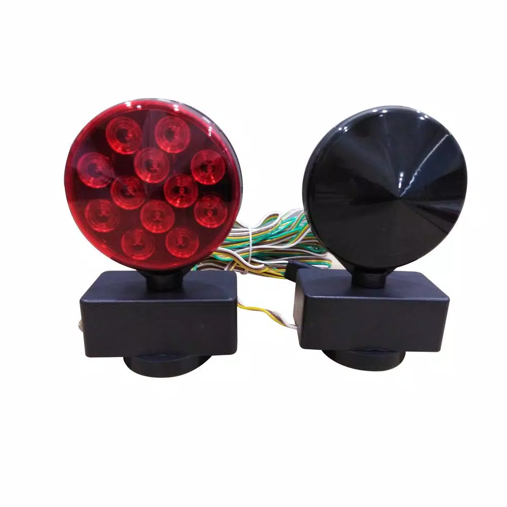 MaxxHaul 12V LED Towing Light Kit with Magnetic Base, DOT Compliant