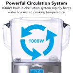 Tribest Sousvant 12 Qt. Sous Vide Stainless Steel Circulator and Slow Cooker thumbnail 6