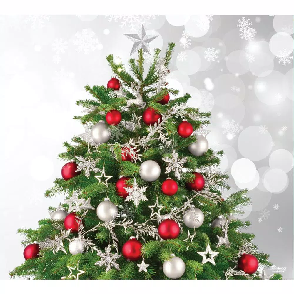 My Door Decor 7 ft. x 8 ft. Christmas Tree Garage Door Banner Mural