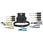 Klein Tools Journeyman 14-Piece Apprentice Electrical Tool Set with Cordura Pouch and Belt - Made in USA thumbnail 1