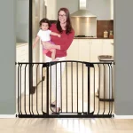 Dreambaby Chelsea Extra Wide Auto-Close Security Gate with Extensions, Black thumbnail 2