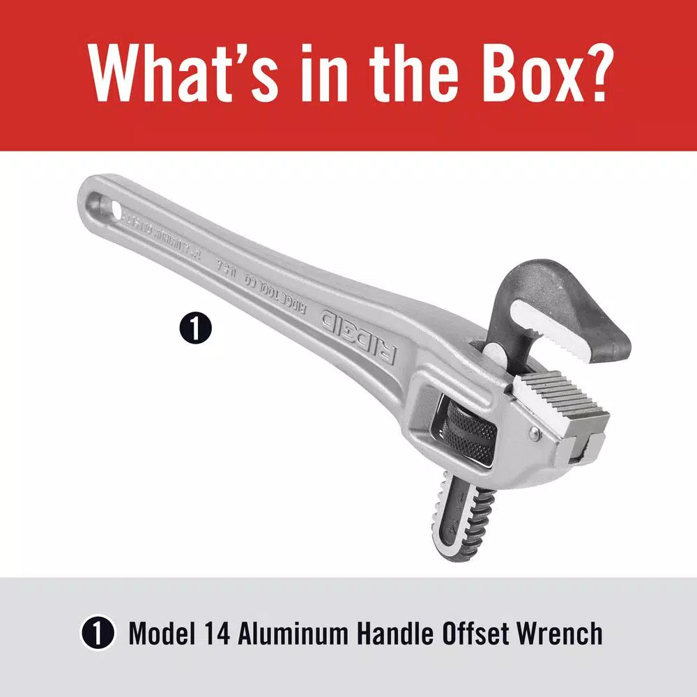 RIDGID 14 in. Model 14 Aluminum Offset Pipe Wrench