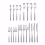 Cambridge Silversmiths Southview Sand 20-Piece 18/0 Stainless Steel Flatware Set, Service for 4 thumbnail 2